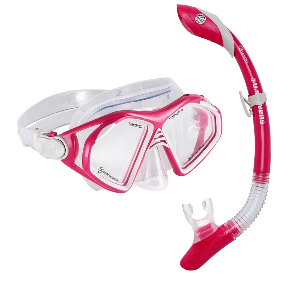 Aqua Lung Sport US Divers Berry Pink Snorkel and Mask Set